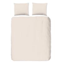 Good Morning Dekbedovertrek "uni dessin" - Zand - (240x200/220 cm) - Katoen - thumbnail