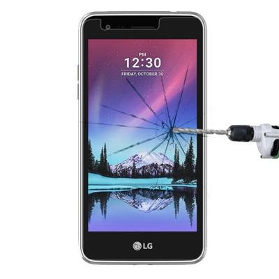 Voor LG K4 (2017) 0 26 mm 9H oppervlaktehardheid Explosieveilig niet-volledig scherm getemperd glas scherm Film