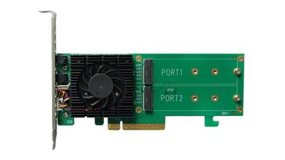 HighPoint SSD6202A 2x M.2 interface kaart HighPoint SSD6202A 2x M.2 interface kaart