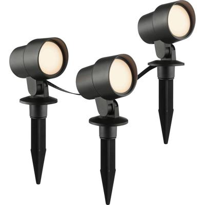 Brilliant G40911/06 Außenspießleuchte 3er Set Tuinlamp Energielabel: F (A - G) Zwart