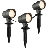 Brilliant G40911/06 Außenspießleuchte 3er Set Tuinlamp Energielabel: F (A - G) Zwart - thumbnail