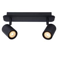 Lucide LENNERT - Plafondspot Badkamer - LED Dimb. - GU10 - 2x5W 3000K - IP44 - Zwart - thumbnail