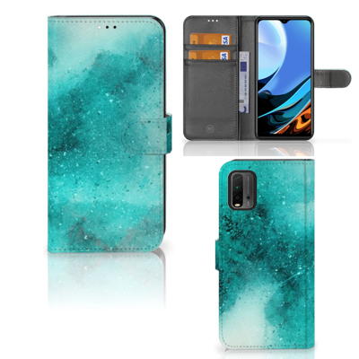 Hoesje Xiaomi Redmi 9T | Poco M3 Painting Blue Hoesje Xiaomi Redmi 9T | Poco M3 Painting Blue