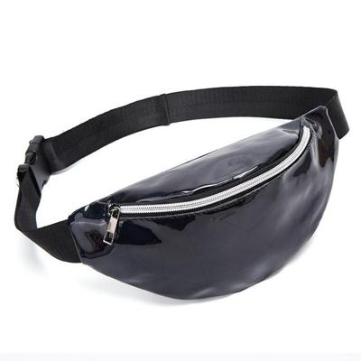 Modieuze Unisex borst tas Fanny Pack taille tas waterdichte Laser tassen (zwart)