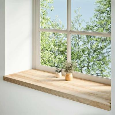 Vensterbanken 2 st onbehandeld 110x40x2 cm massief eikenhout
