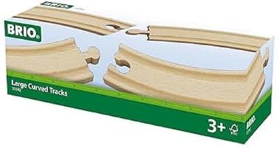 BRIO World Lange gebogen rails - thumbnail