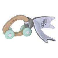 Eichhorn baby houten auto met pluche - thumbnail