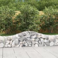 Schanskorven 4 st gewelfd 200x30x40/60 cm ijzer - thumbnail