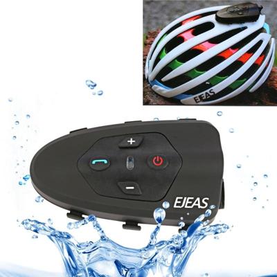 EJEAS Eagle 1200m IP65 Waterproof 2 Users Connection Riders Bluetooth Multi-Interphone Headsets for Bicycle Helmet Support Listening Phone Call & Mus