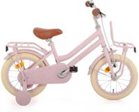 AMIGO Bella 14 Inch Meisjes Terugtraprem Roze - thumbnail