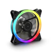 Sharkoon shark blades pwm rgb case fan (zwart, 120 x 120 x 25 mm) - thumbnail