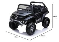 Elektrische auto voor kinderen Injusa Mercedes Benz Unimog Zwart - thumbnail