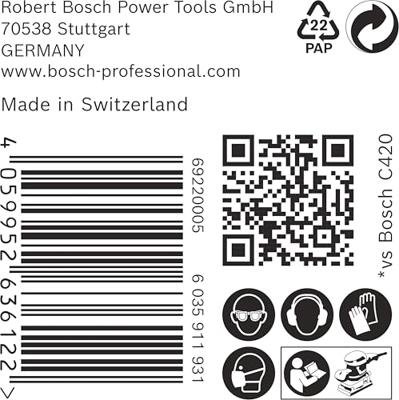 Bosch Accessories 2608901662 Schuurpapier voor vlakschuurmachine Korrelgrootte (num) 80 (l x b) 133 mm x 80 mm 50 stuk(s)