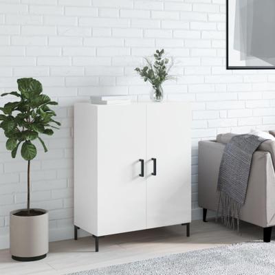 Dressoir 69,5x34x90 cm bewerkt hout hoogglans wit