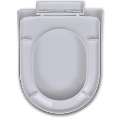 VidaXL Toiletbril soft-close vierkant wit