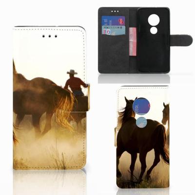 Motorola Moto G7 Play | Telefoonhoesje | Met pasjeshouder | Design Cowboy