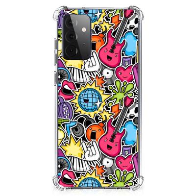 Samsung Galaxy A72 4G/5G Anti Shock Bumper Case Punk Rock Samsung Galaxy A72 4G/5G Anti Shock Bumper Case Punk Rock