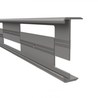 Küberit - 2-delig verstelbaar trapneusprofiel 844WS RVS look F2 - 300cm - thumbnail
