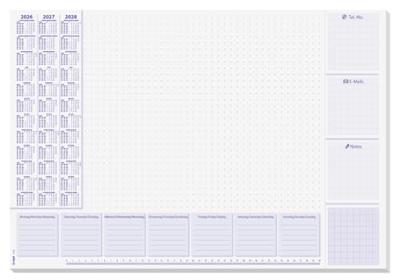 Sigel H6355 Bureau onderlegger Papier Weekplanner (b x h) 59.5 cm x 41 cm 2026, 2027, 2028 30 vellen