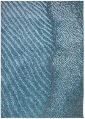 Louis de Poortere - 9132 Waves Shores Blue Nile - 140x200 cm Vloerkleed