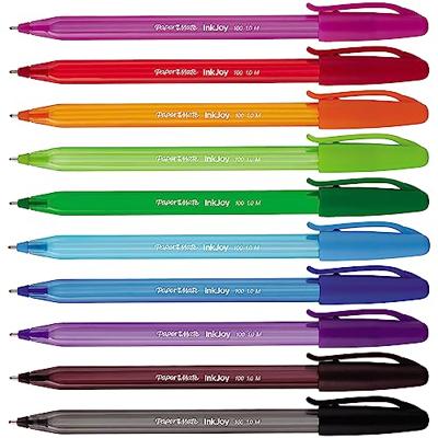 Paper Mate balpen InkJoy 100 met dop, blister 8 + 2 gratis Paper Mate balpen InkJoy 100 met dop, blister 8 + 2 gratis
