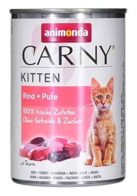 ANIMONDA Carny Kitten Beef Turkey - nat kattenvoer - 400 g