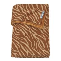 Meyco wiegdeken velvet Zebra 75x100 cm camel - thumbnail