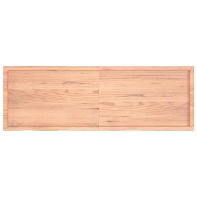 Tafelblad 180x60x(2-4)cm behandeld massief eikenhout lichtbruin