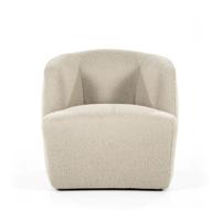 Eleonora Fauteuil 'Charlotte' Bouclé, kleur Taupe Copenhagen - thumbnail