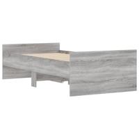 Bedframe met lades grijs sonoma eikenkleurig 90x200 cm - thumbnail