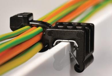 HellermannTyton 156-00661 T50ROSEC5A-PA66W_D1 Kabelbinder 200 mm 4.60 mm Zwart Kabelbundeling dwarsmontage, Kabelbundeling zijmontage 1 stuk(s)