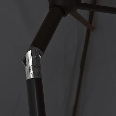 VidaXL Parasol 200x224 cm aluminium zwart - thumbnail