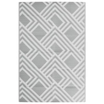 VidaXL Buitenkleed arakil 120x180 cm pp grijs