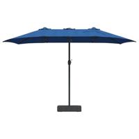 Tuinparasol Blauw 385 x 209 x 244 cm Stof - thumbnail