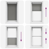 VidaXL Plissé rolgordijn 80x100 cm stofbreedte 79,4 cm antraciet - thumbnail