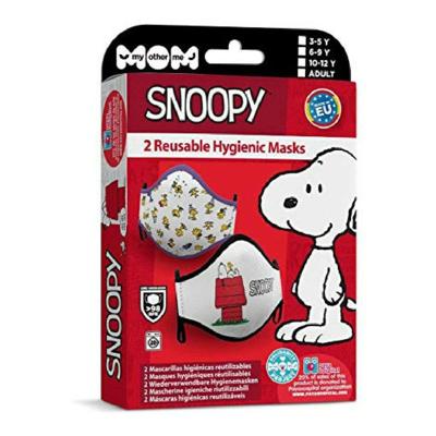 Hygiënisch en herbruikbaar gezichtsmasker gemaakt van stof Snoopy Volwassen (2 uds) Hygiënisch en herbruikbaar gezichtsmasker gemaakt van stof Snoopy Volwassen (2 uds)