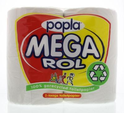 Popla Toiletpapier megarol 400 vel 4 Rol Popla Toiletpapier megarol 400 vel 4 Rol