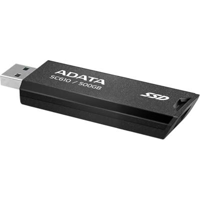 Externe Harde Schijf Adata SC610-500G-CBK SSD 500 GB SSD