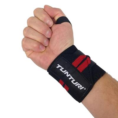Tunturi Wrist Wrap Set l zwart rood