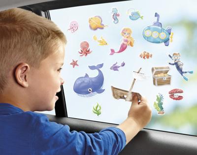 Totum raamstickers oceaan junior 50 stickers Totum raamstickers oceaan junior 50 stickers