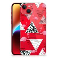 iPhone 14 Plus | TPU Hoesje | Flamingo Triangle - thumbnail