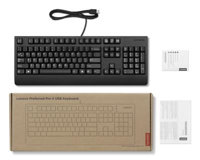 Lenovo 4Y41R64596 Toetsenbord USB QWERTZ, Duits Zwart