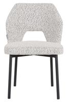MUST Living Eetkamerstoel 'Bloom' Bouclé, kleur Lichtgrijs - thumbnail