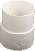 Wavin HWA fitt -buis, PVC, grijs, 70mm, uitvoering trompstuk/verbindingsstuk, - thumbnail