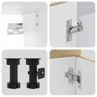 11-delige Keukenkastenset Kalmar bewerkt hout sonoma eikenkleur - thumbnail