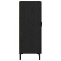 Dressoir 69,5x34x90 cm spaanplaat zwart eikenkleurig - thumbnail
