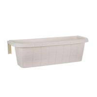 Bama Fioriera Bloem-Balkonbak 60x20x18.5 cm Wit - thumbnail