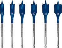 Bosch Accessories 2608900333 Hout-freesboorset 6-delig 13 mm, 16 mm, 19 mm, 20 mm, 22 mm, 25 mm Gezamenlijke lengte 152 mm Zeskant schacht 6 stuk(s) - thumbnail