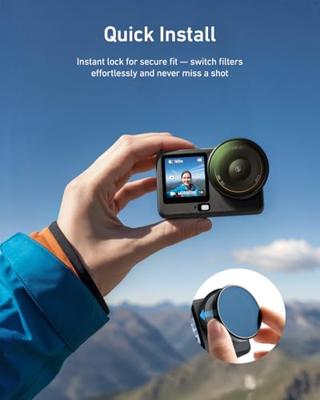 Telesin CPL+ND8+ND16+ND32 filterset voor DJI Osmo Action 6