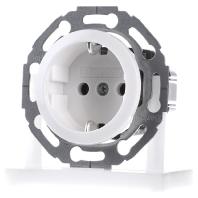 Berker serie 1930/glasserie/palazzo wandcontactdoos met randaarde polarwit - thumbnail